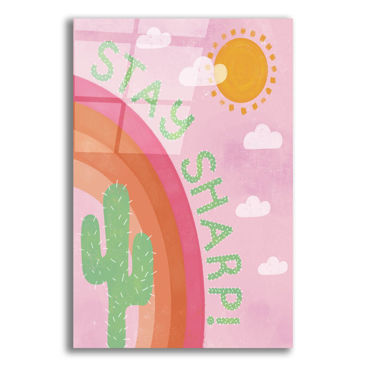 Stay Sharp by Club Daydream acrylic glass wall art