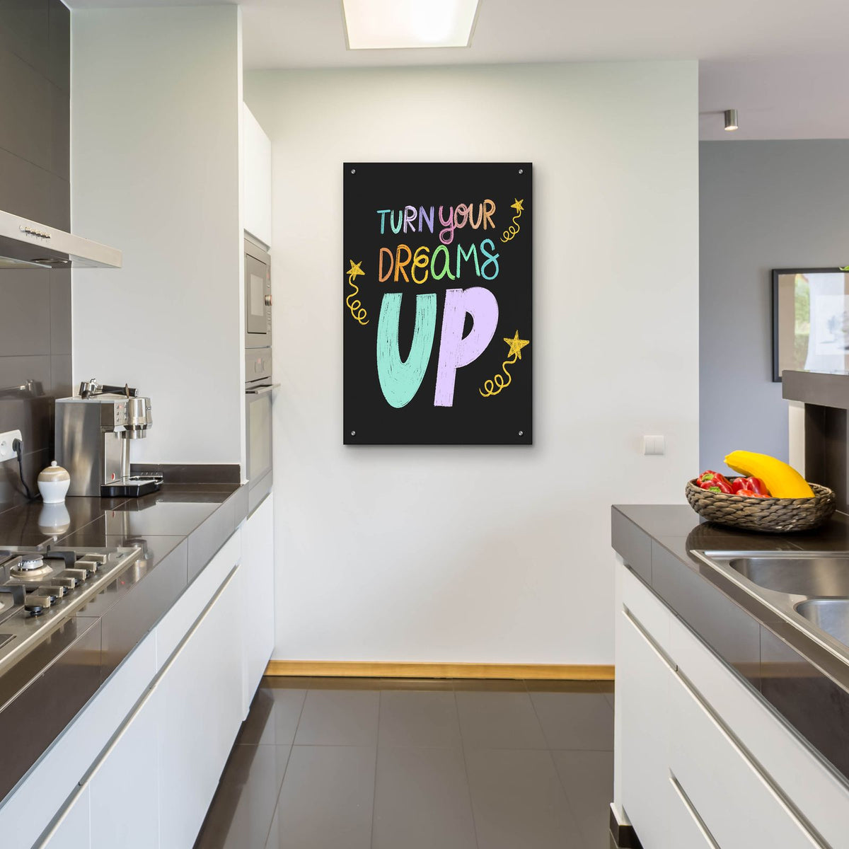 Turn Up Your Dreams by Club Daydream - 24x36 acrylic wall art in a room