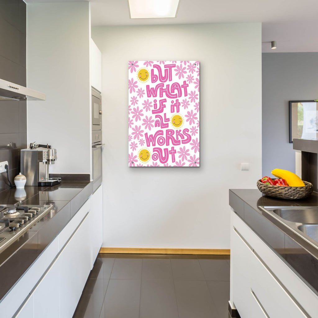 What If Works Out by Club Daydream - 24x36 acrylic wall art in a room