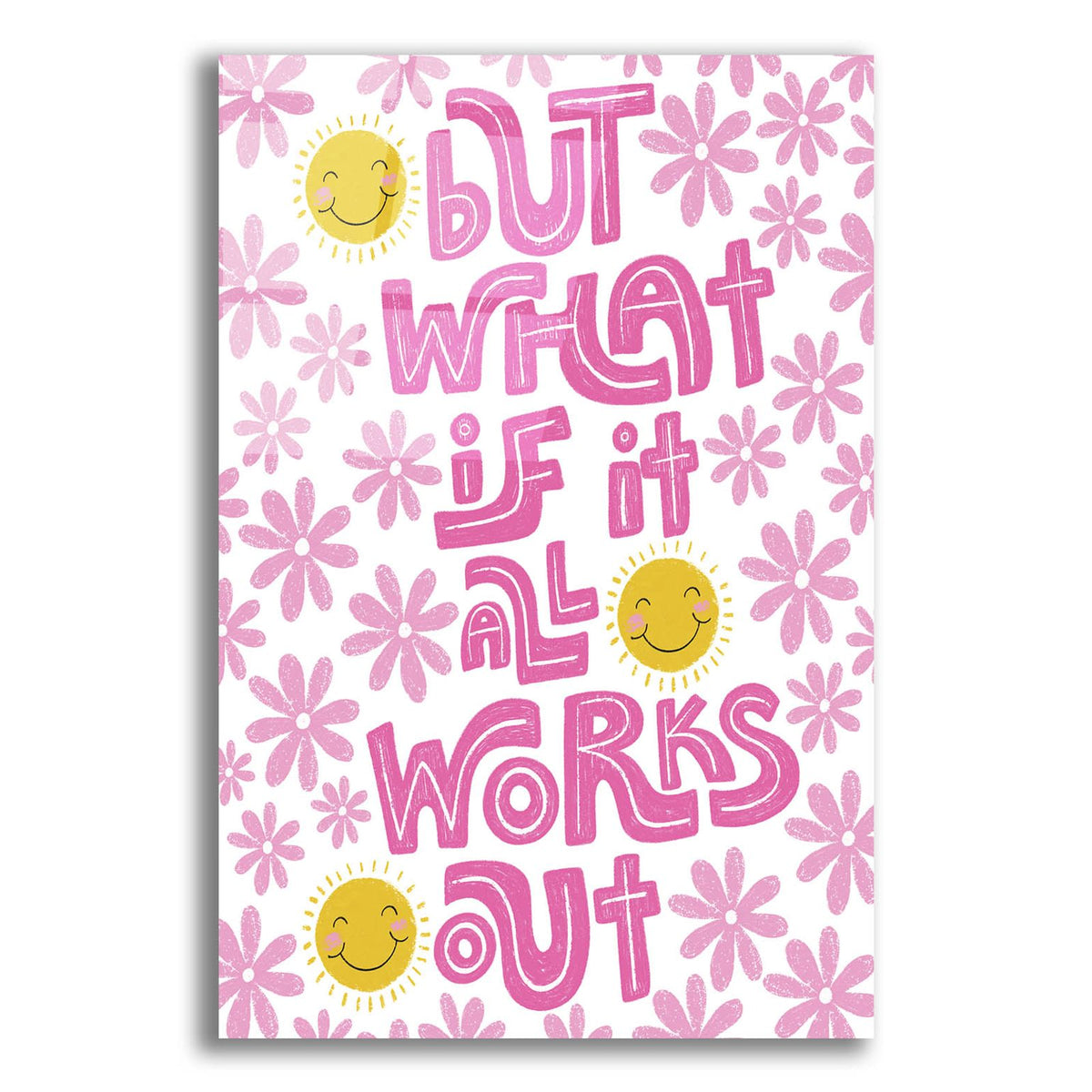 What If Works Out by Club Daydream acrylic glass wall art