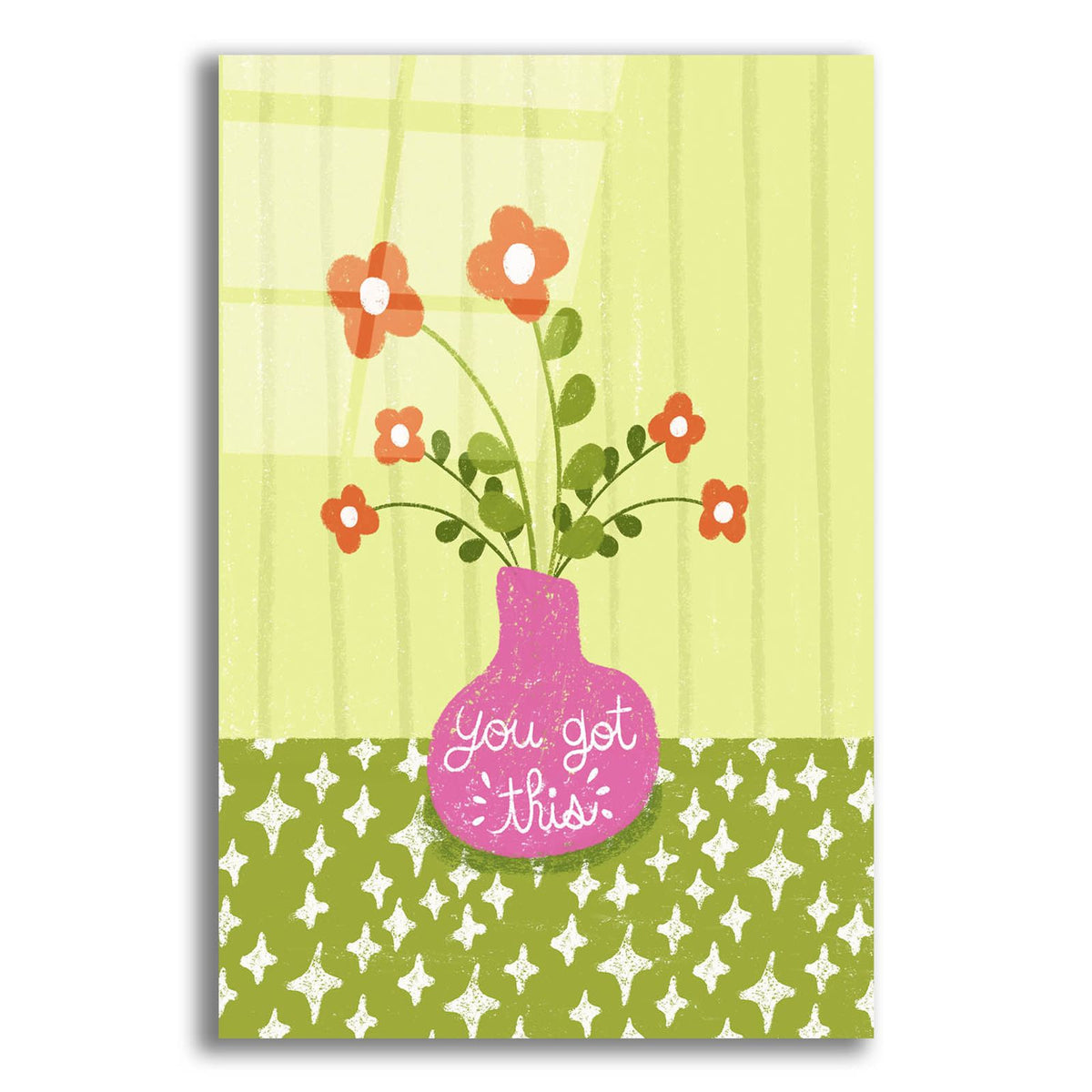 You Got This Flower Vase by Club Daydream acrylic glass wall art