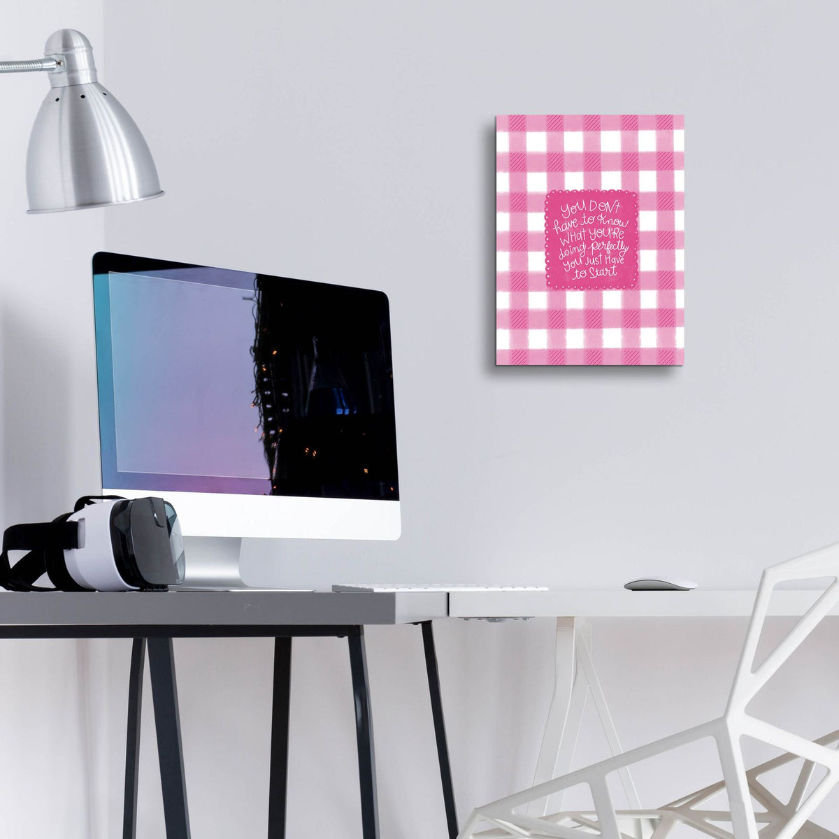 You Just Have To Start by Club Daydream - 12x16 acrylic wall art in a room
