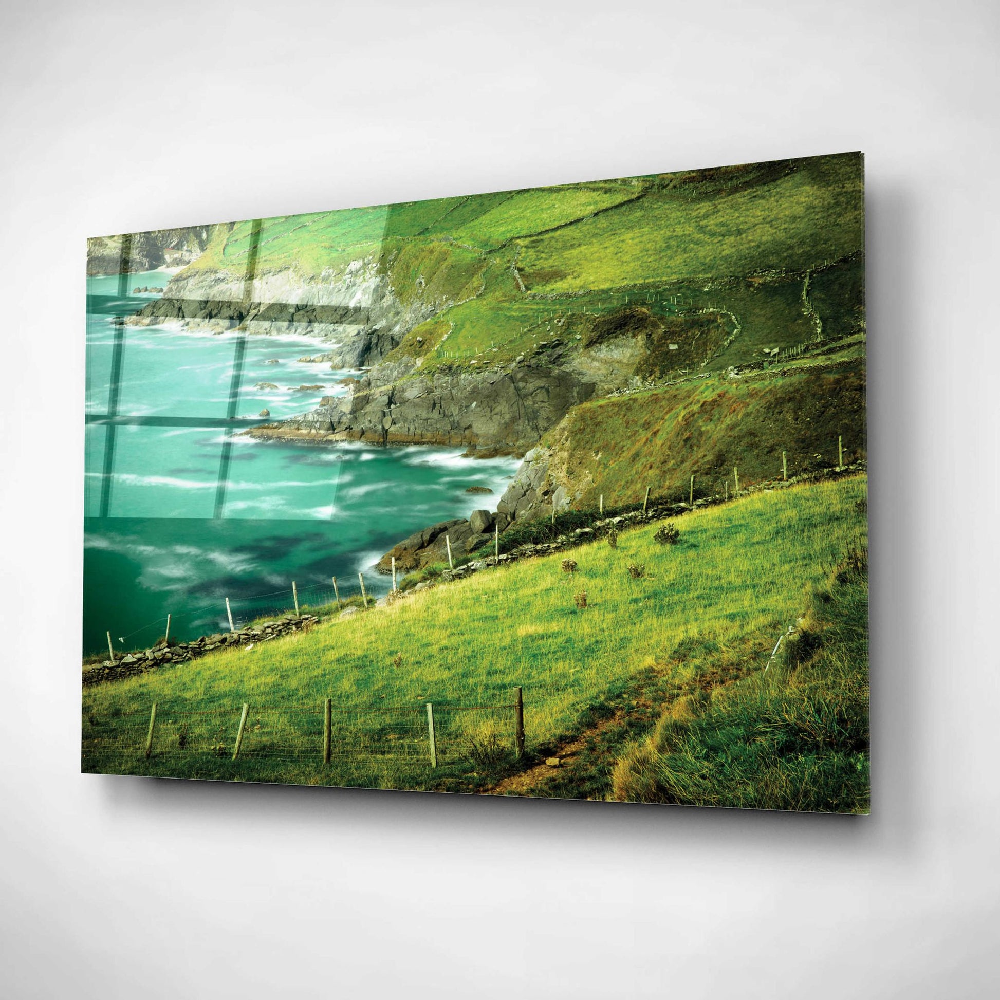 Epic Art 'Sea Green' by Dennis Frates, Acrylic Glass Wall Art,16x12