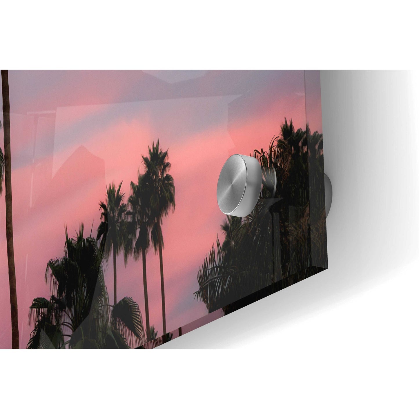 Epic Art 'Palm Sunset' by Dennis Frates, Acrylic Glass Wall Art,36x24