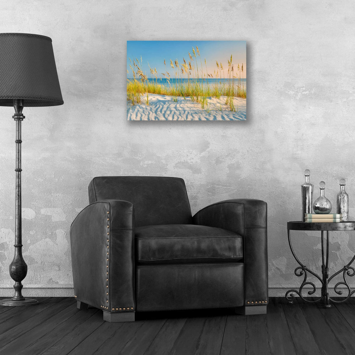 Epic Art 'Sand and Sea' by Dennis Frates, Acrylic Glass Wall Art,24x16