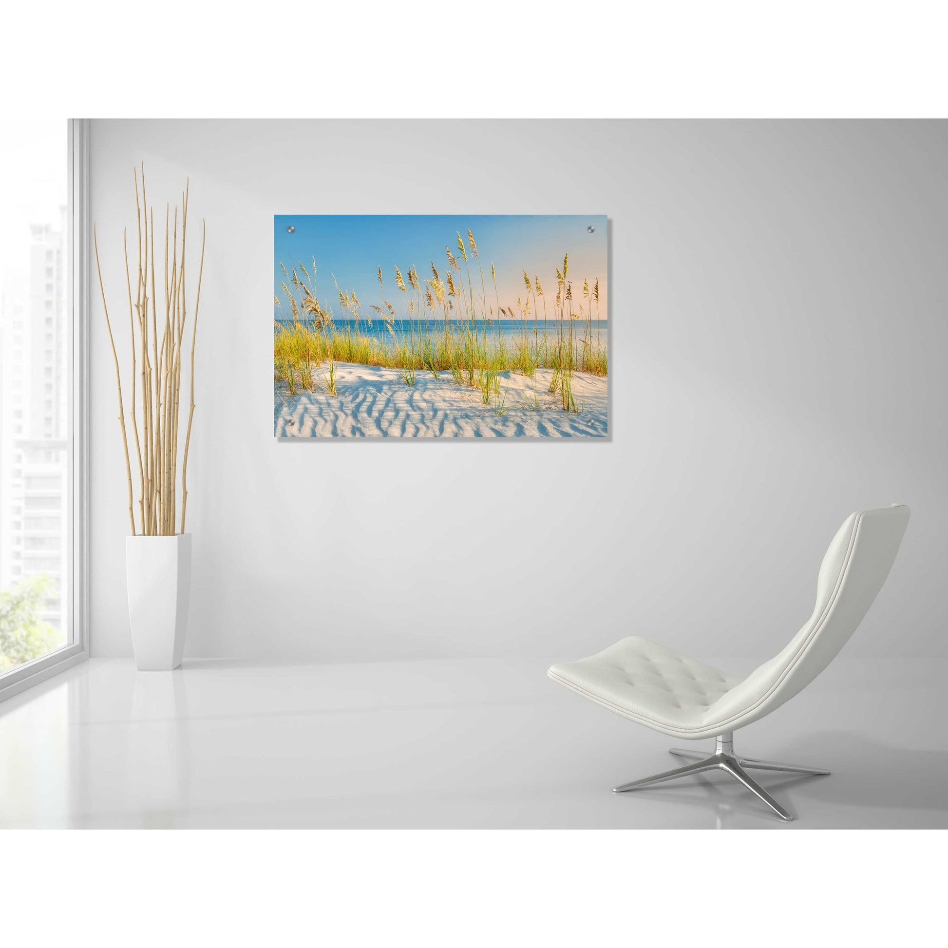 Epic Art 'Sand and Sea' by Dennis Frates, Acrylic Glass Wall Art,36x24