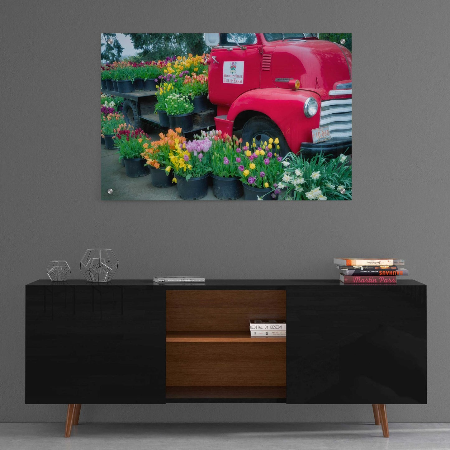 Epic Art 'Floral Truck' by Dennis Frates, Acrylic Glass Wall Art,36x24