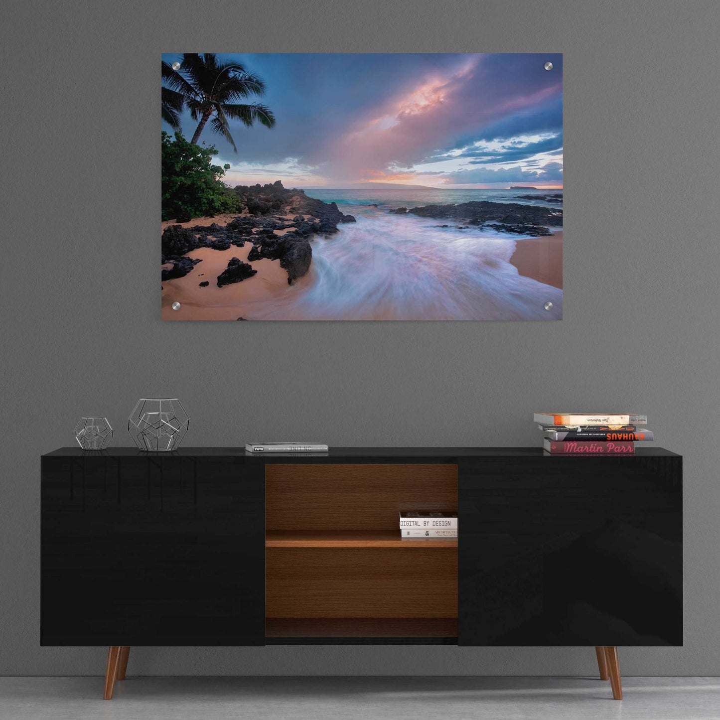 Epic Art 'Beach Calm' by Dennis Frates, Acrylic Glass Wall Art,36x24