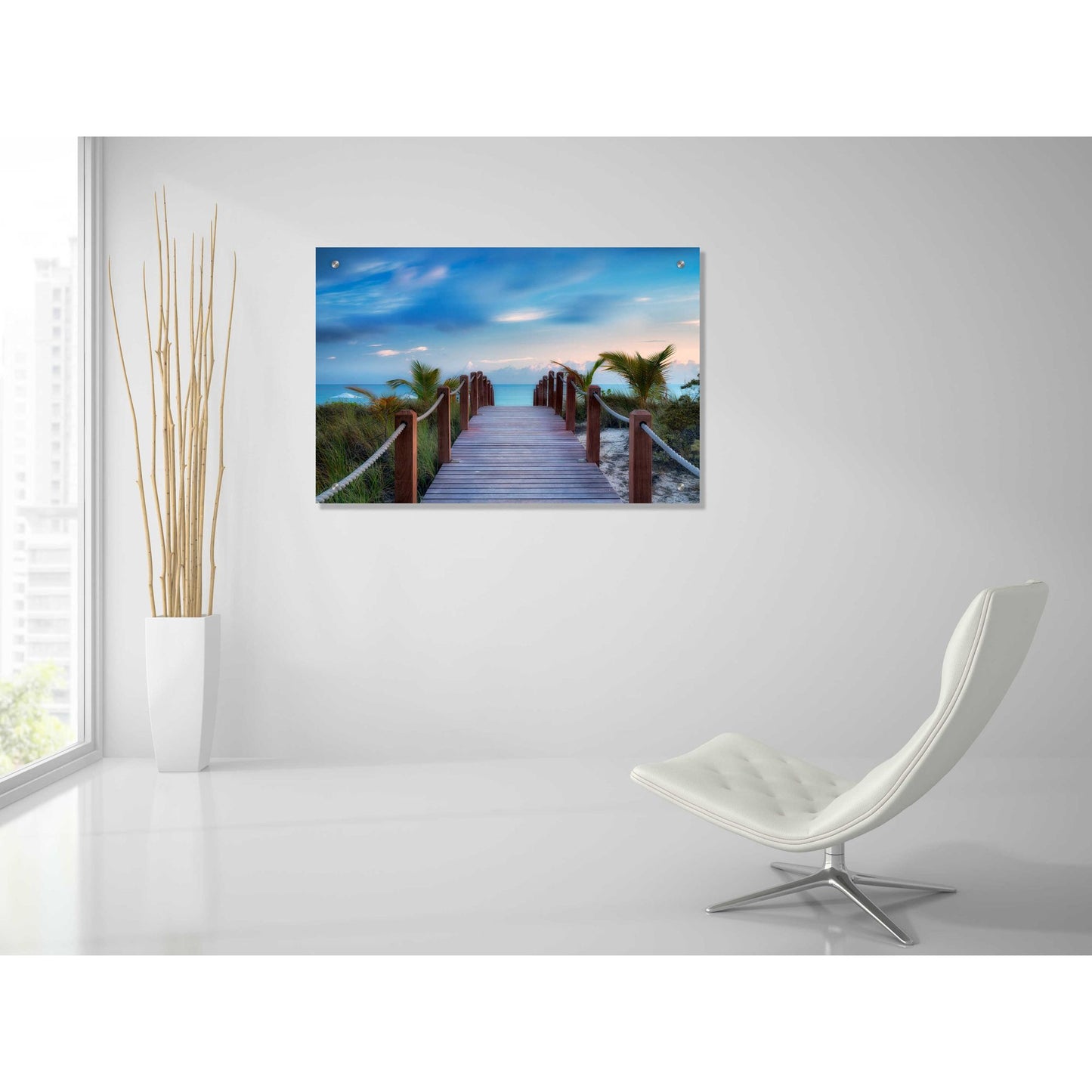 Epic Art 'Paradise Path' by Dennis Frates, Acrylic Glass Wall Art,36x24