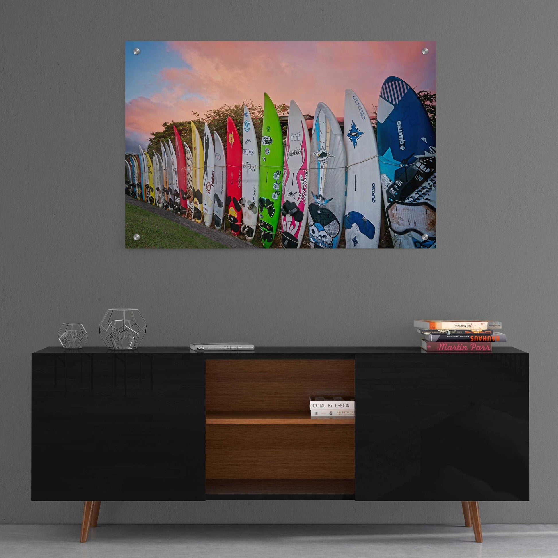 Epic Art 'Surf Time' by Dennis Frates, Acrylic Glass Wall Art,36x24