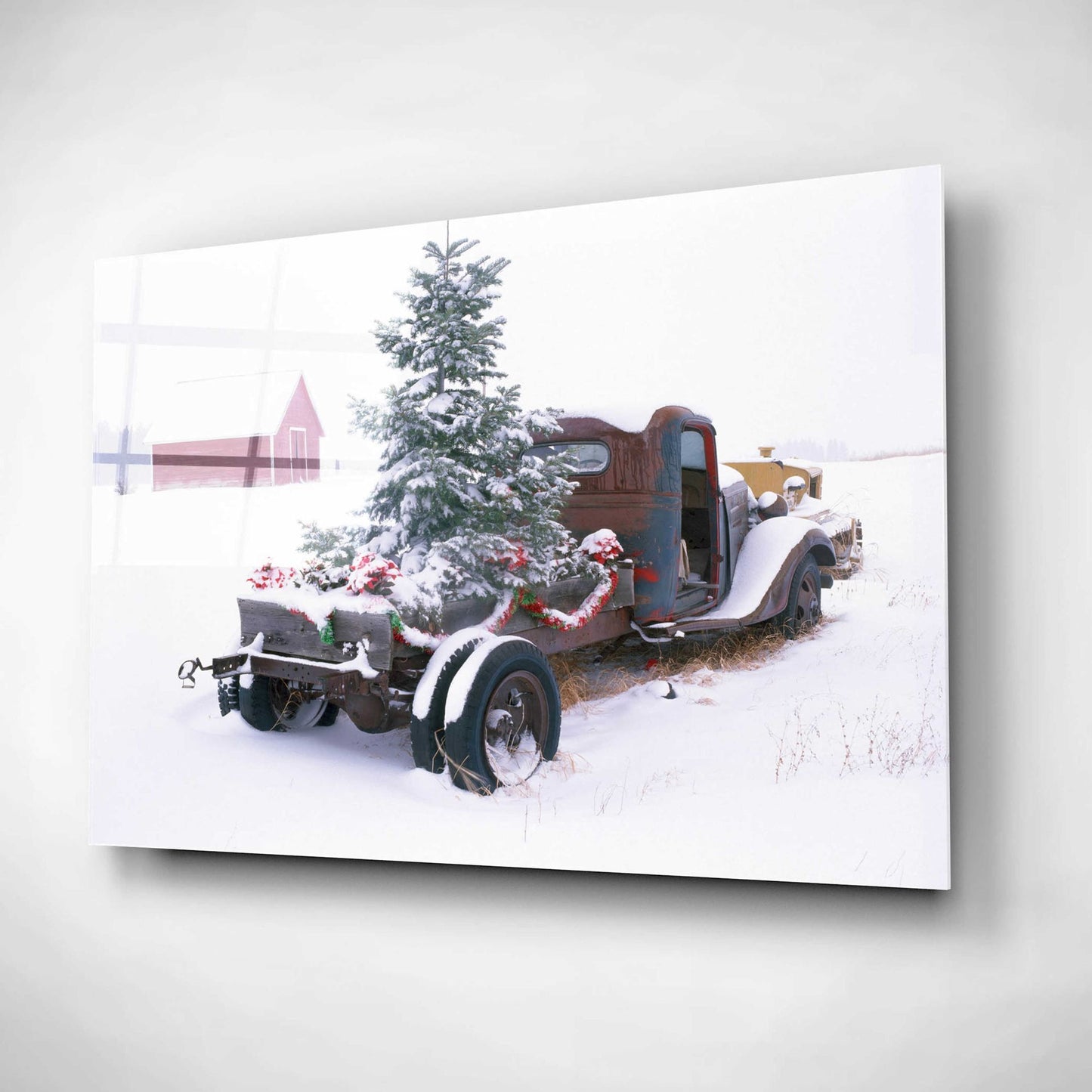 Epic Art 'Christmas Truck' by Dennis Frates, Acrylic Glass Wall Art,16x12