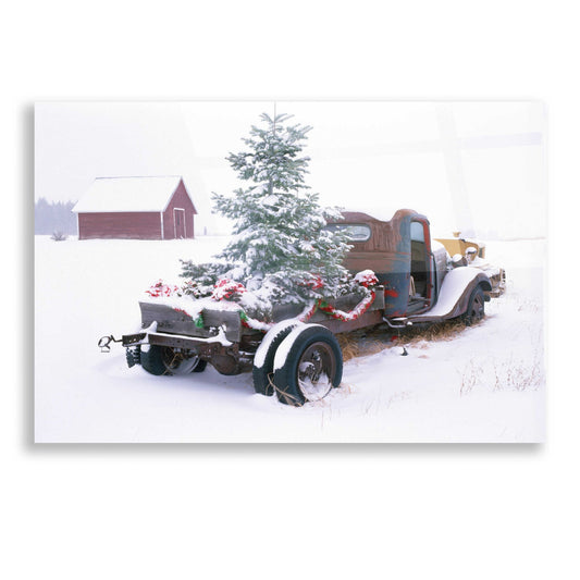 Epic Art 'Christmas Truck' by Dennis Frates, Acrylic Glass Wall Art