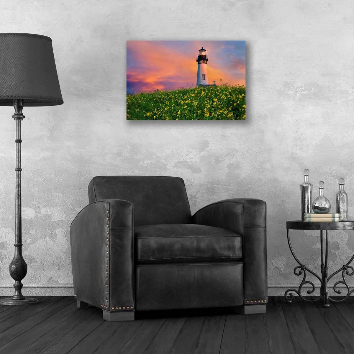 Epic Art 'Lighthouse' by Dennis Frates, Acrylic Glass Wall Art,24x16