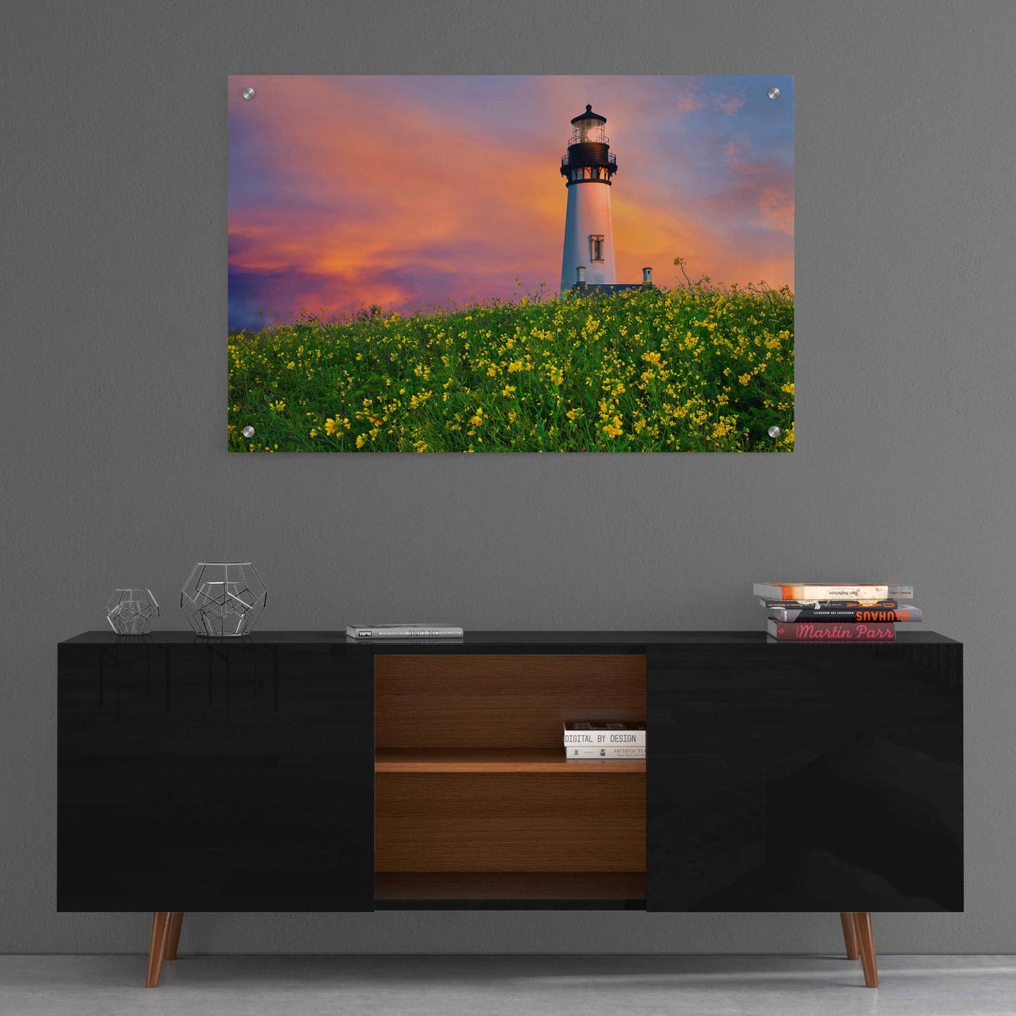 Epic Art 'Lighthouse' by Dennis Frates, Acrylic Glass Wall Art,36x24