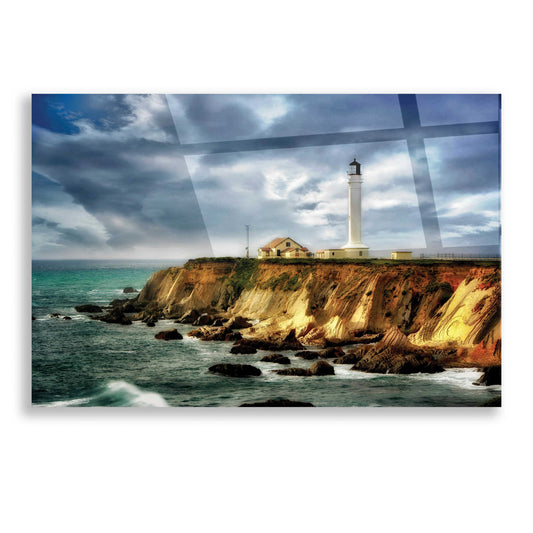 Epic Art 'Coastline Lighthouse' by Dennis Frates, Acrylic Glass Wall Art