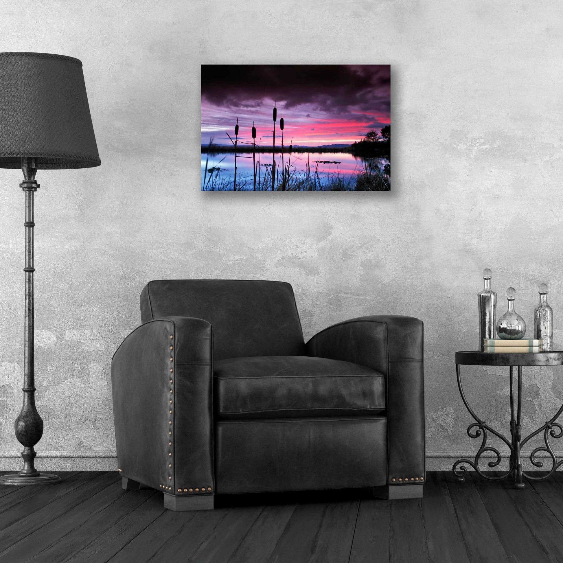 Epic Art 'Purple Skies' by Dennis Frates, Acrylic Glass Wall Art,24x16