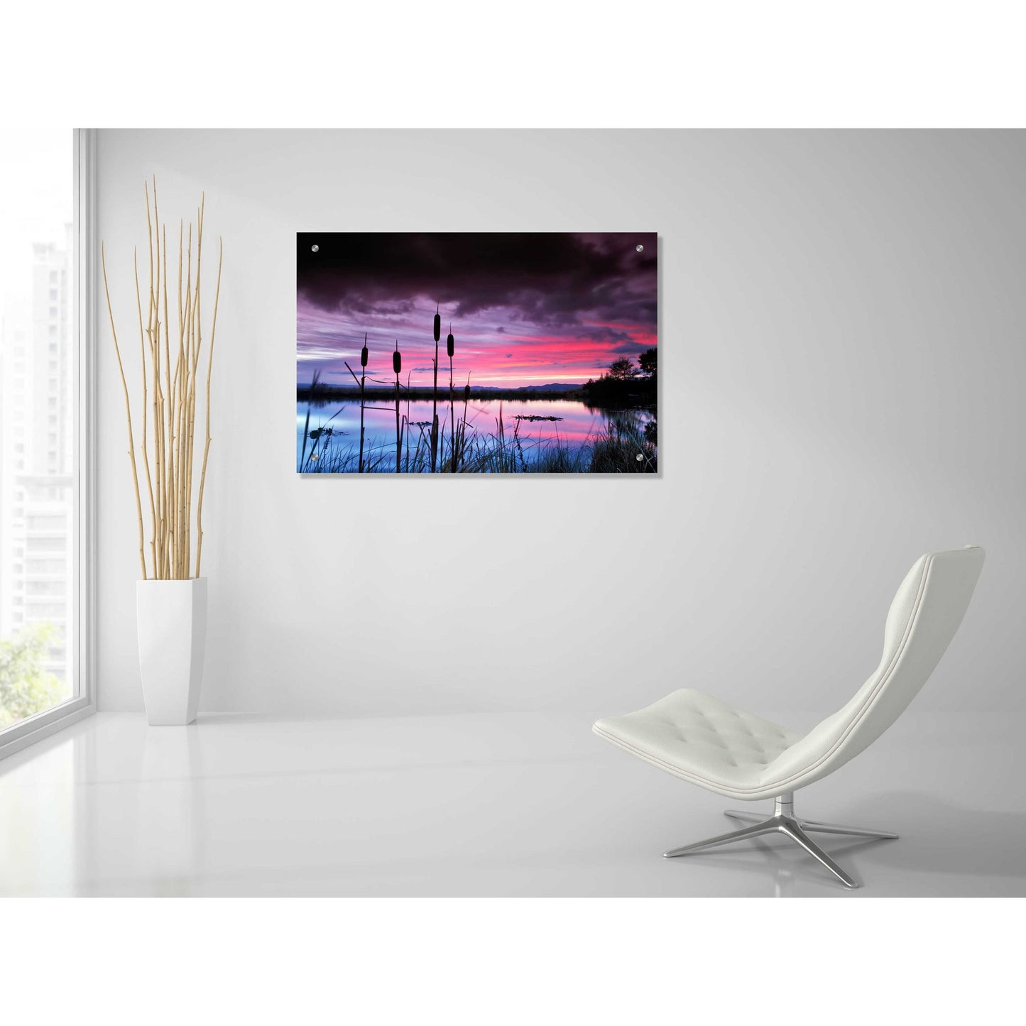 Epic Art 'Purple Skies' by Dennis Frates, Acrylic Glass Wall Art,36x24