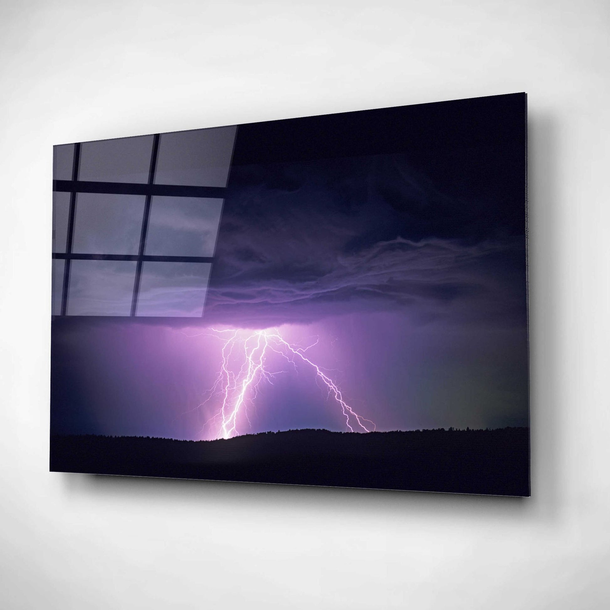 Epic Art 'Lightning' by Dennis Frates, Acrylic Glass Wall Art,24x16