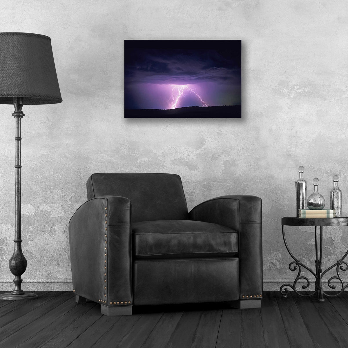 Epic Art 'Lightning' by Dennis Frates, Acrylic Glass Wall Art,24x16