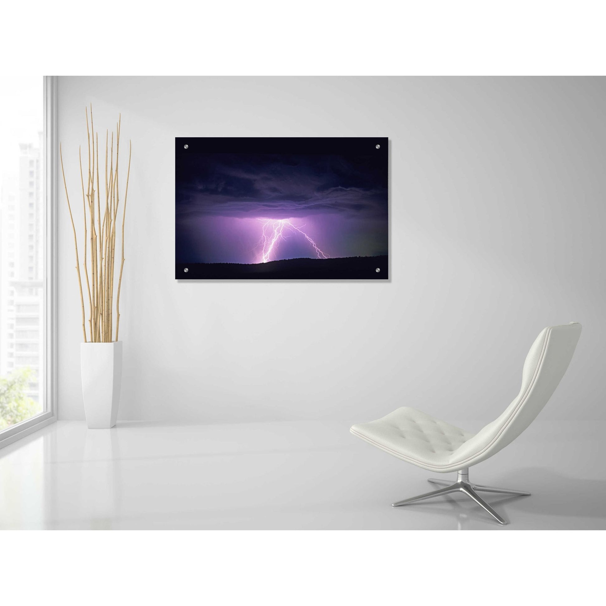 Epic Art 'Lightning' by Dennis Frates, Acrylic Glass Wall Art,36x24