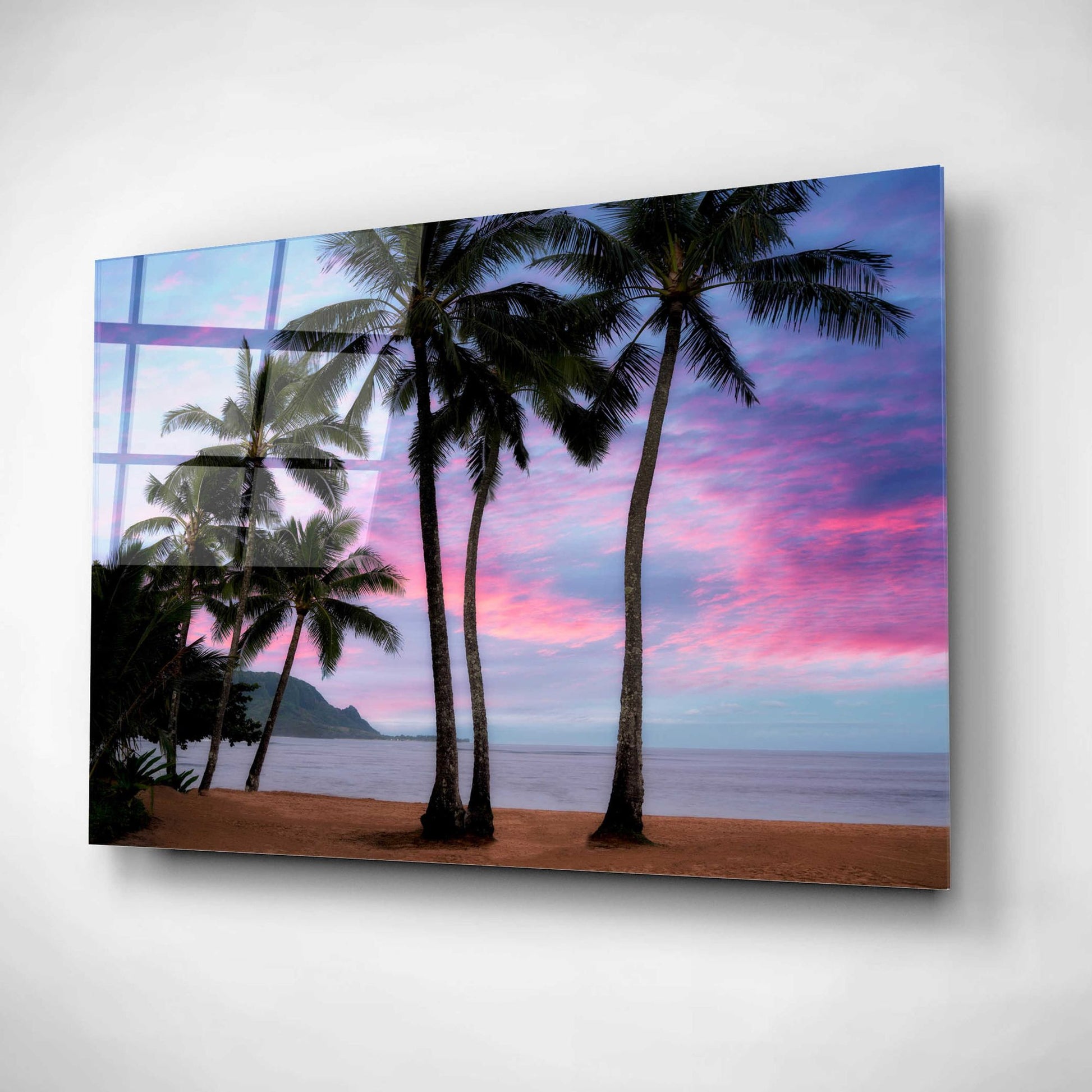 Epic Art 'Pink Clouds' by Dennis Frates, Acrylic Glass Wall Art,24x16