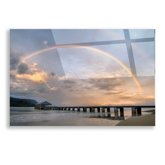 Epic Art 'Rainbow Pier' by Dennis Frates, Acrylic Glass Wall Art
