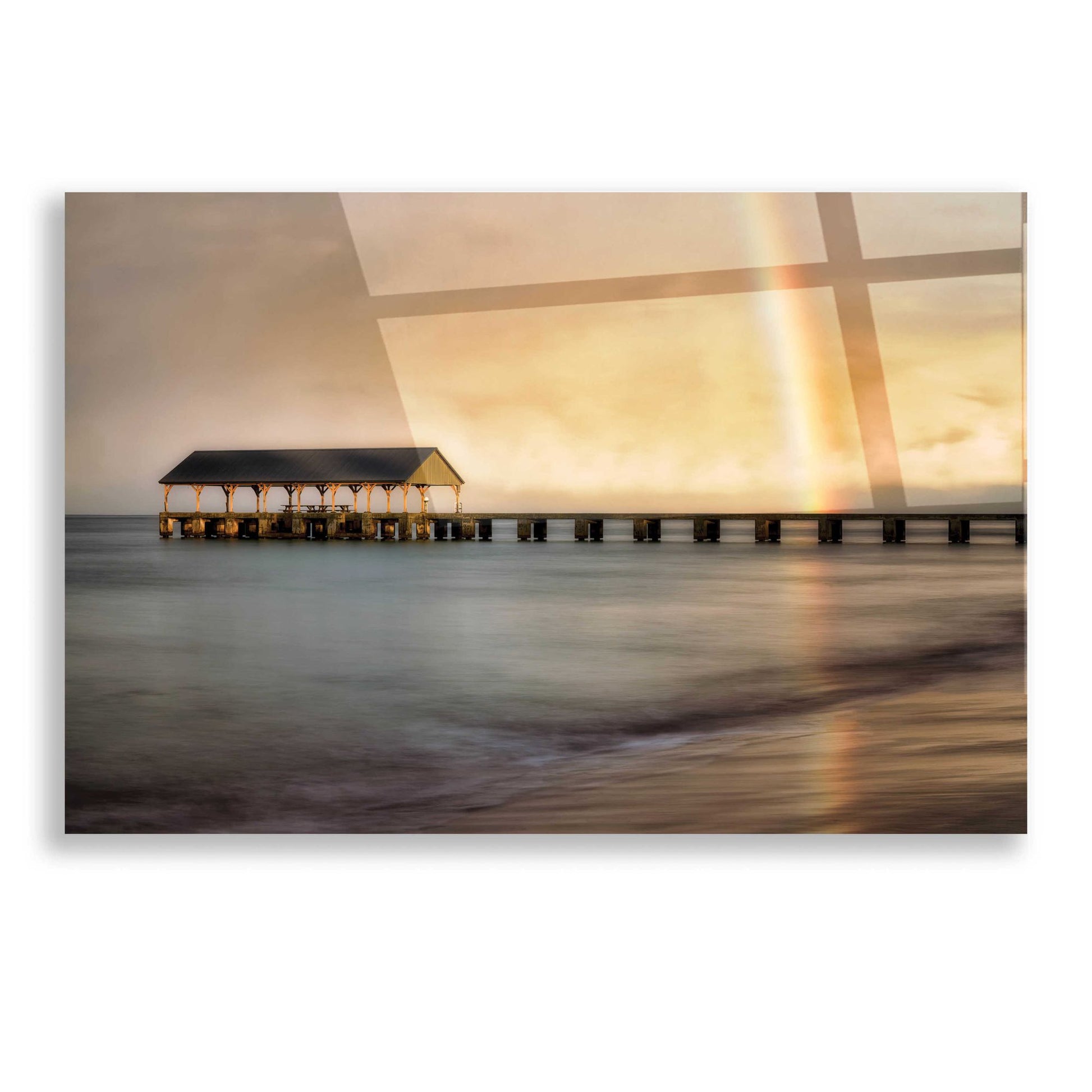 Epic Art 'Rainbow Pier II' by Dennis Frates, Acrylic Glass Wall Art