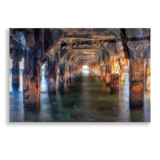 Epic Art 'Pier Under Here' by Dennis Frates, Acrylic Glass Wall Art
