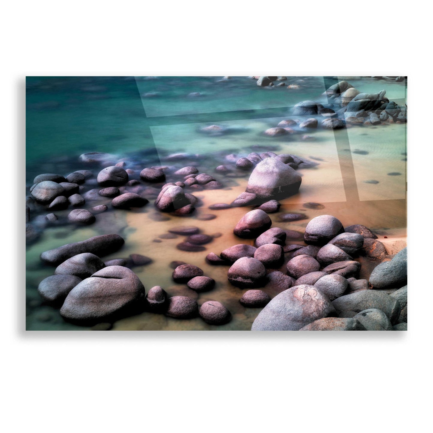 Epic Art 'Rocky Beach' by Dennis Frates, Acrylic Glass Wall Art