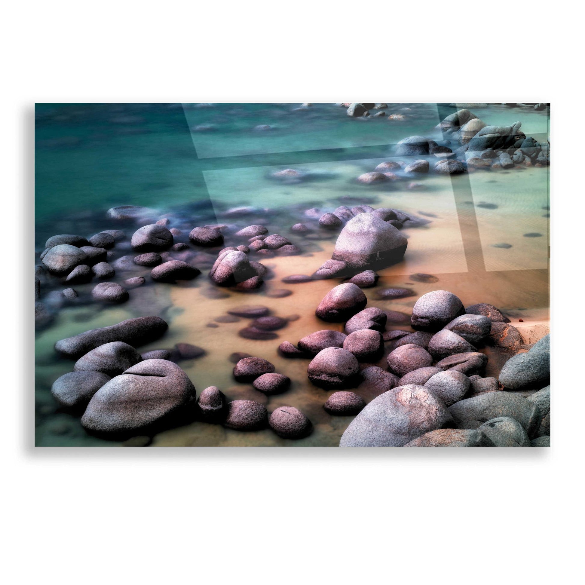 Epic Art 'Rocky Beach' by Dennis Frates, Acrylic Glass Wall Art