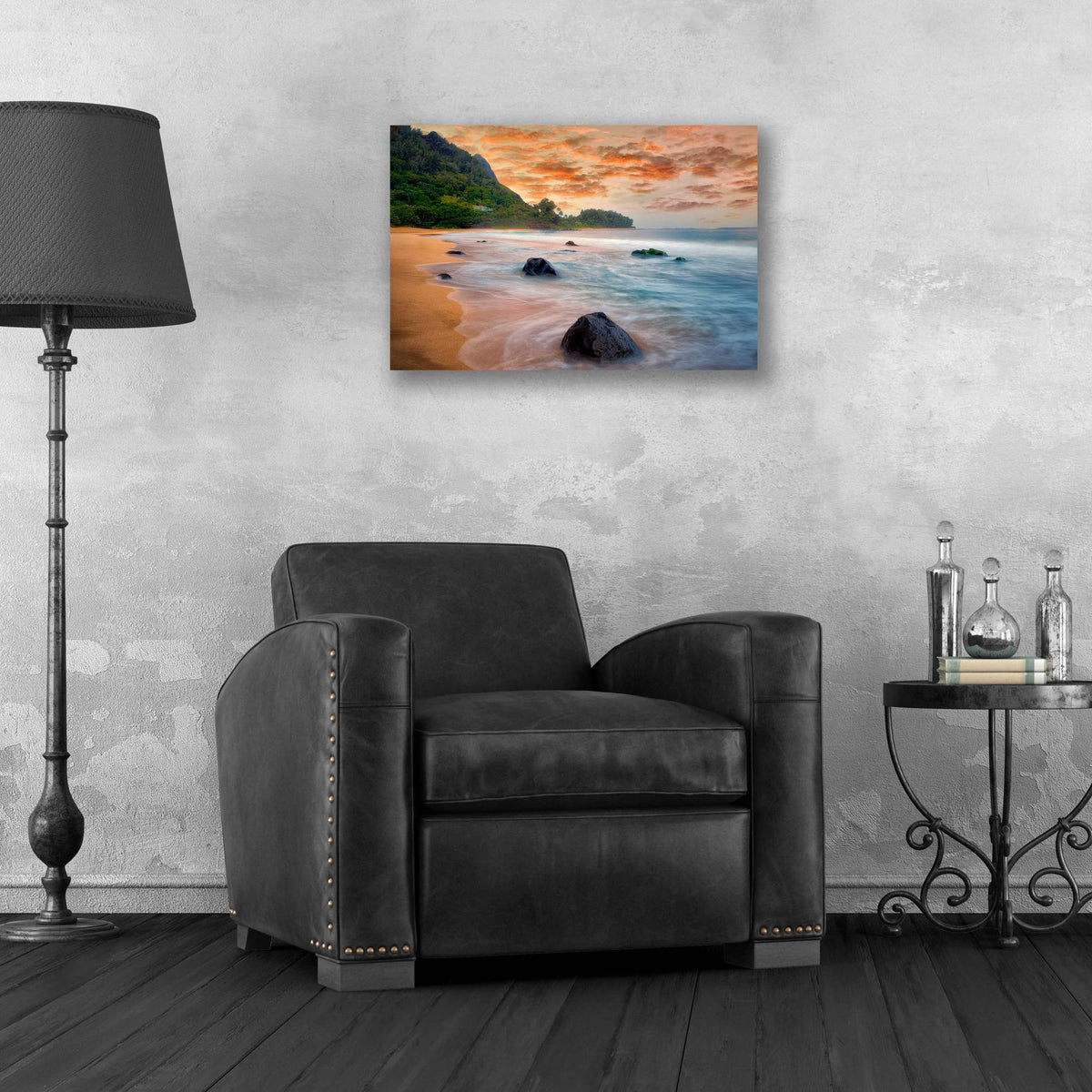 Epic Art 'Peachy Keen' by Dennis Frates, Acrylic Glass Wall Art,24x16