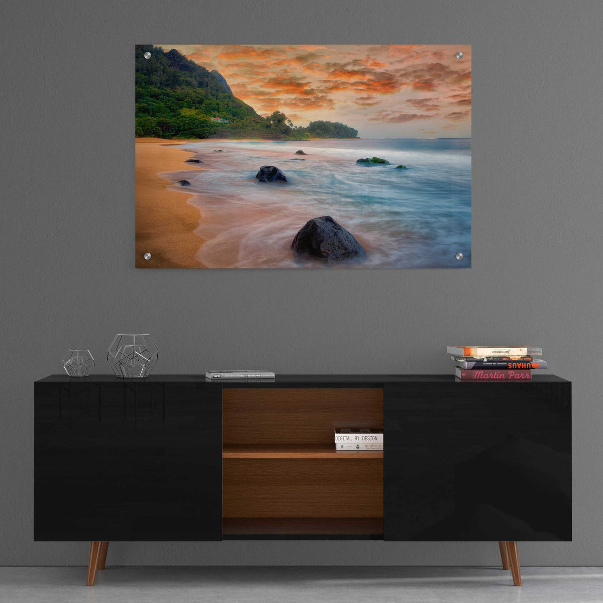Epic Art 'Peachy Keen' by Dennis Frates, Acrylic Glass Wall Art,36x24
