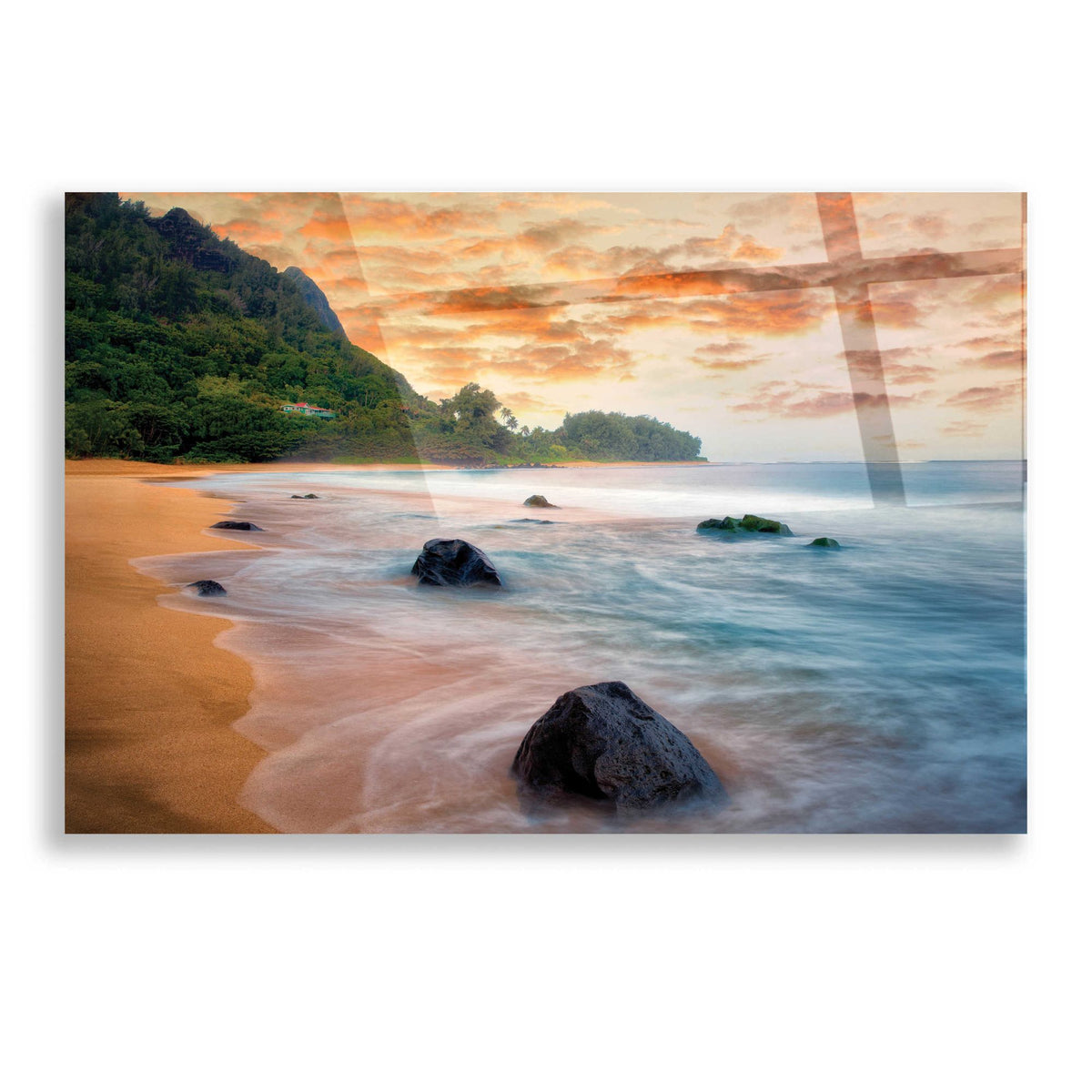Epic Art 'Peachy Keen' by Dennis Frates, Acrylic Glass Wall Art