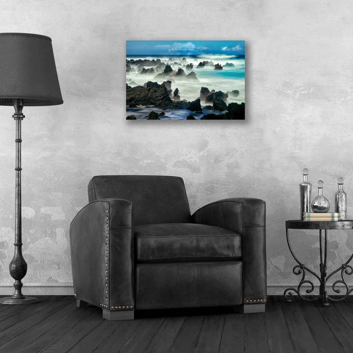 Epic Art 'On the Rocks' by Dennis Frates, Acrylic Glass Wall Art,24x16
