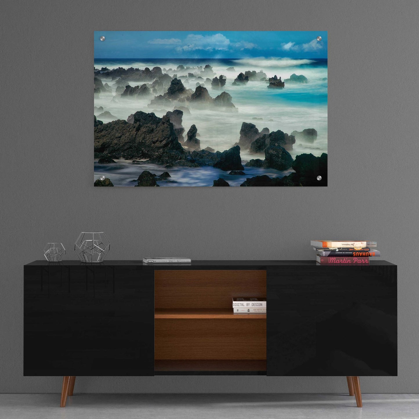 Epic Art 'On the Rocks' by Dennis Frates, Acrylic Glass Wall Art,36x24