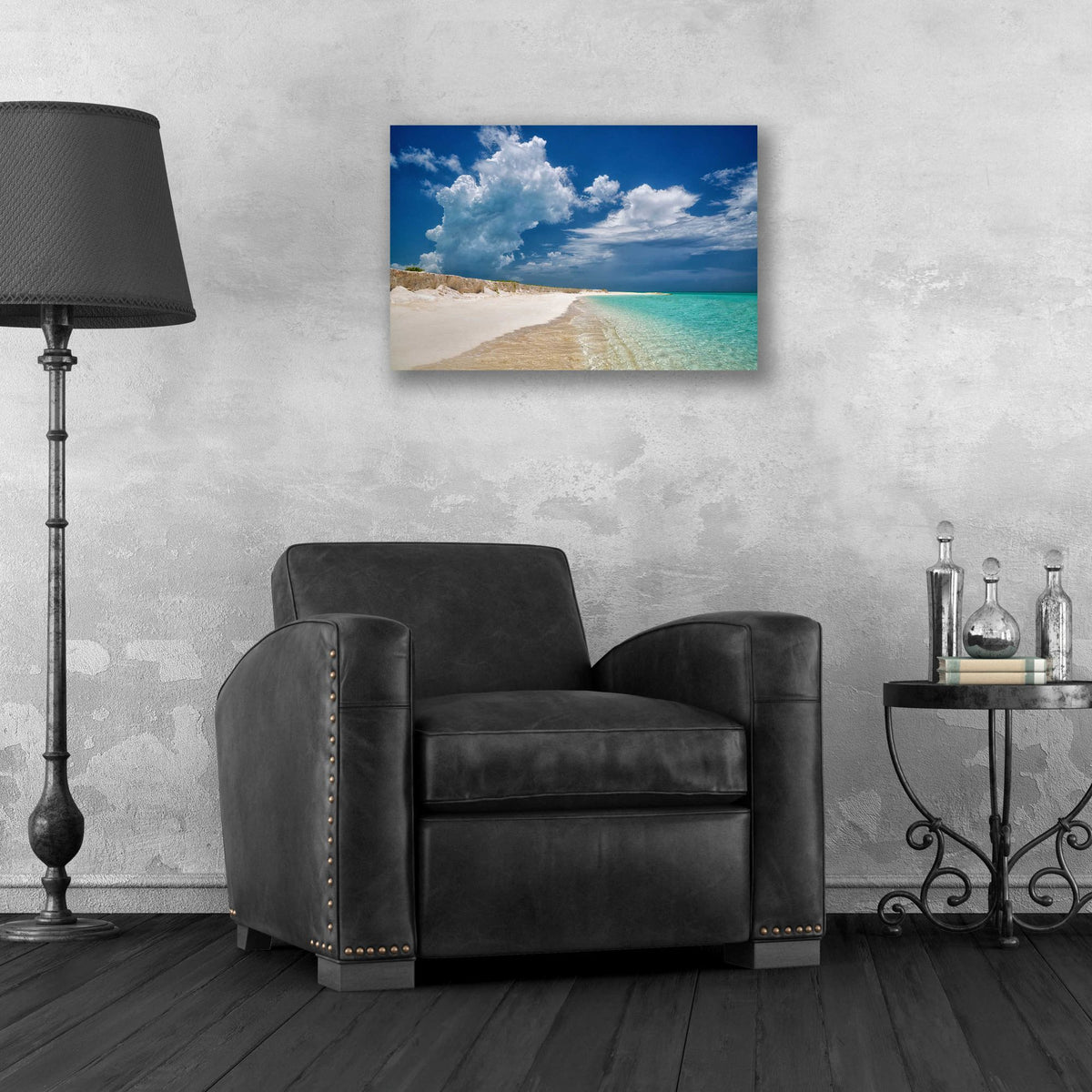 Epic Art 'Dream Beach' by Dennis Frates, Acrylic Glass Wall Art,24x16
