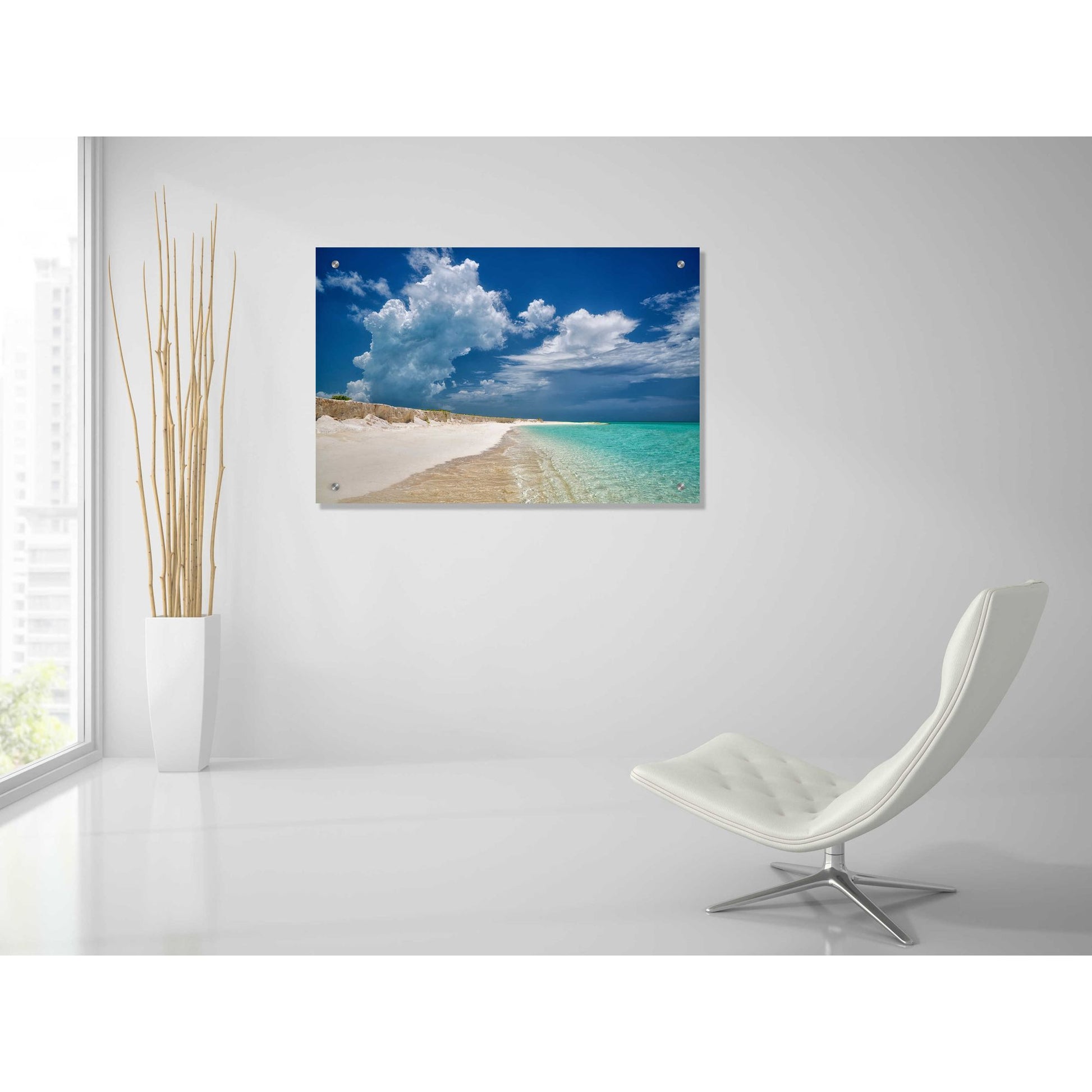 Epic Art 'Dream Beach' by Dennis Frates, Acrylic Glass Wall Art,36x24