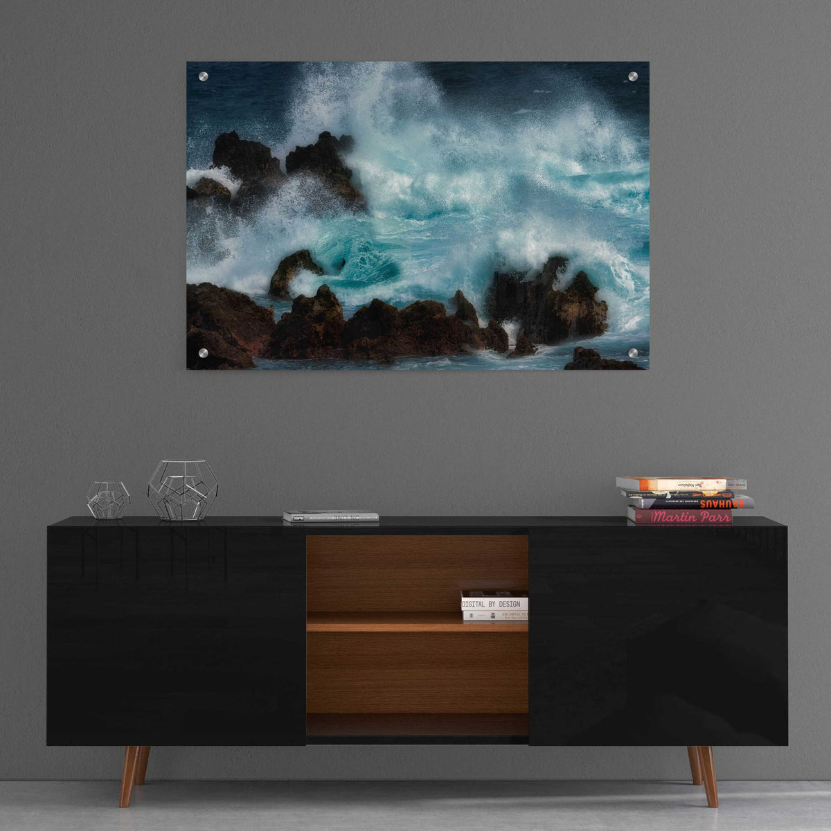 Epic Art 'Crasher II' by Dennis Frates, Acrylic Glass Wall Art,36x24