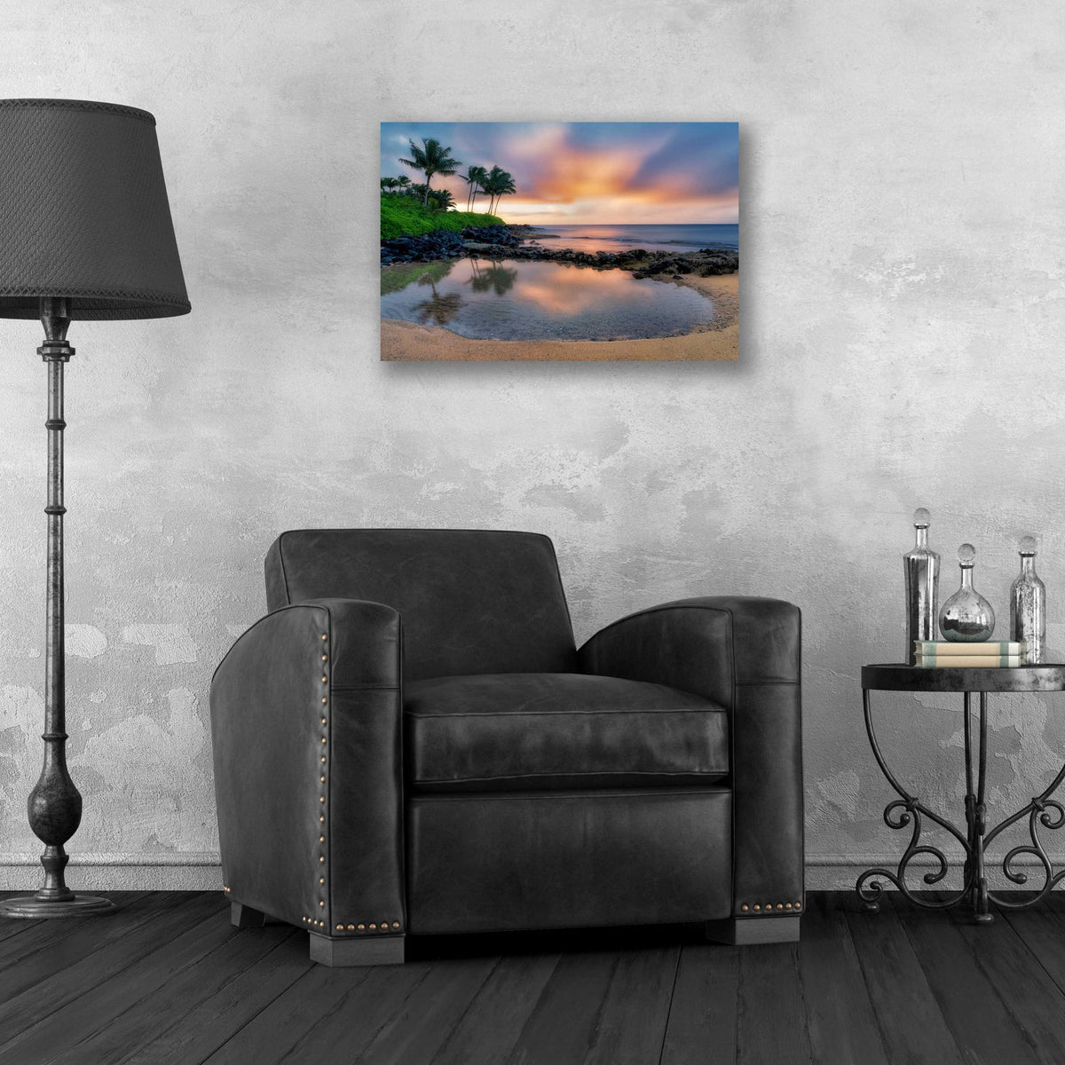 Epic Art 'Sunset Cove II' by Dennis Frates, Acrylic Glass Wall Art,24x16