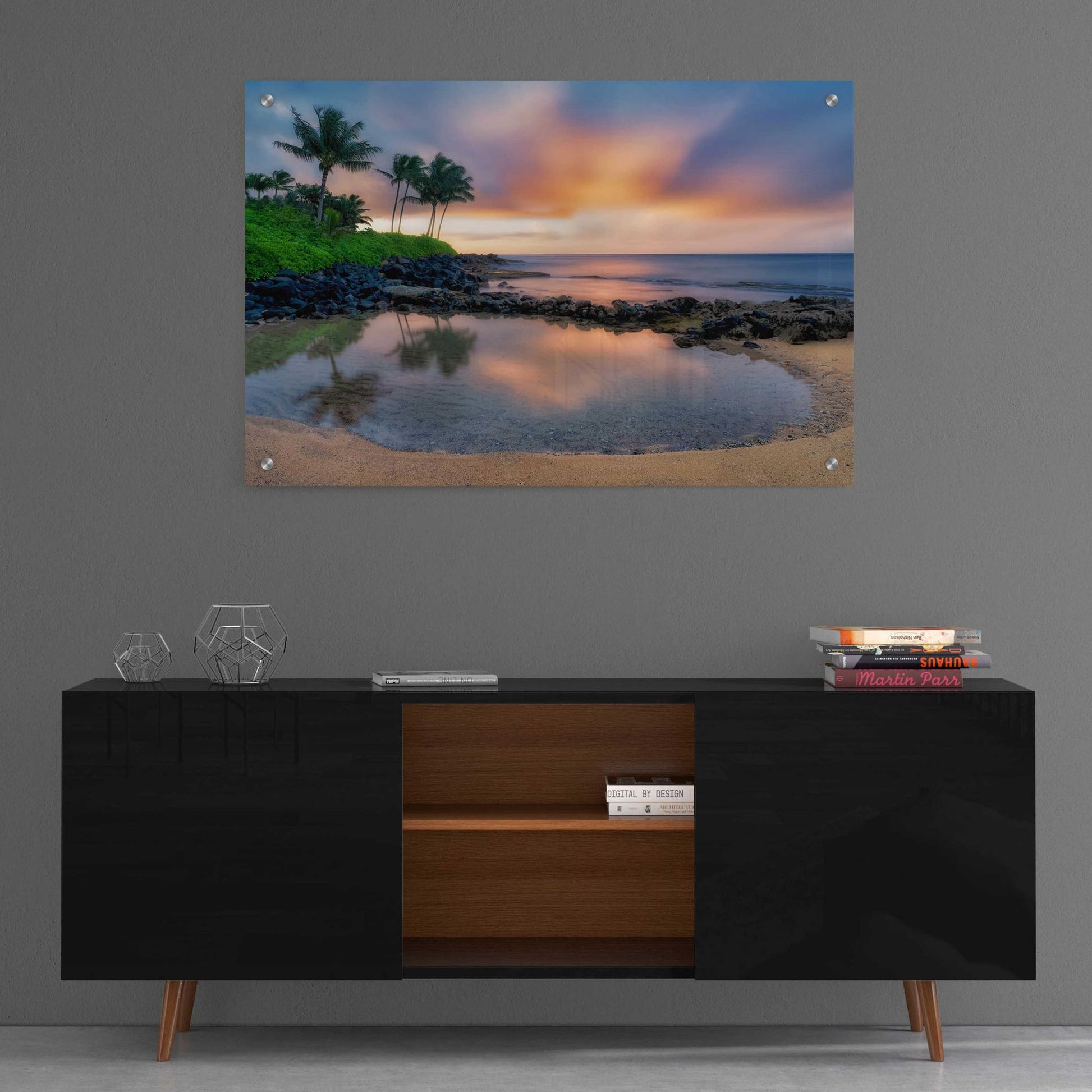 Epic Art 'Sunset Cove II' by Dennis Frates, Acrylic Glass Wall Art,36x24