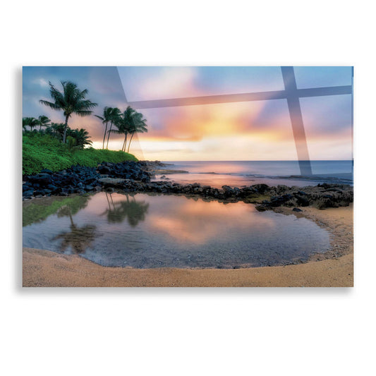 Epic Art 'Sunset Cove II' by Dennis Frates, Acrylic Glass Wall Art