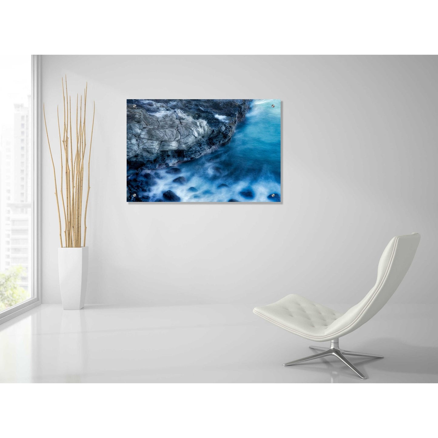 Epic Art 'Cerulean' by Dennis Frates, Acrylic Glass Wall Art,36x24