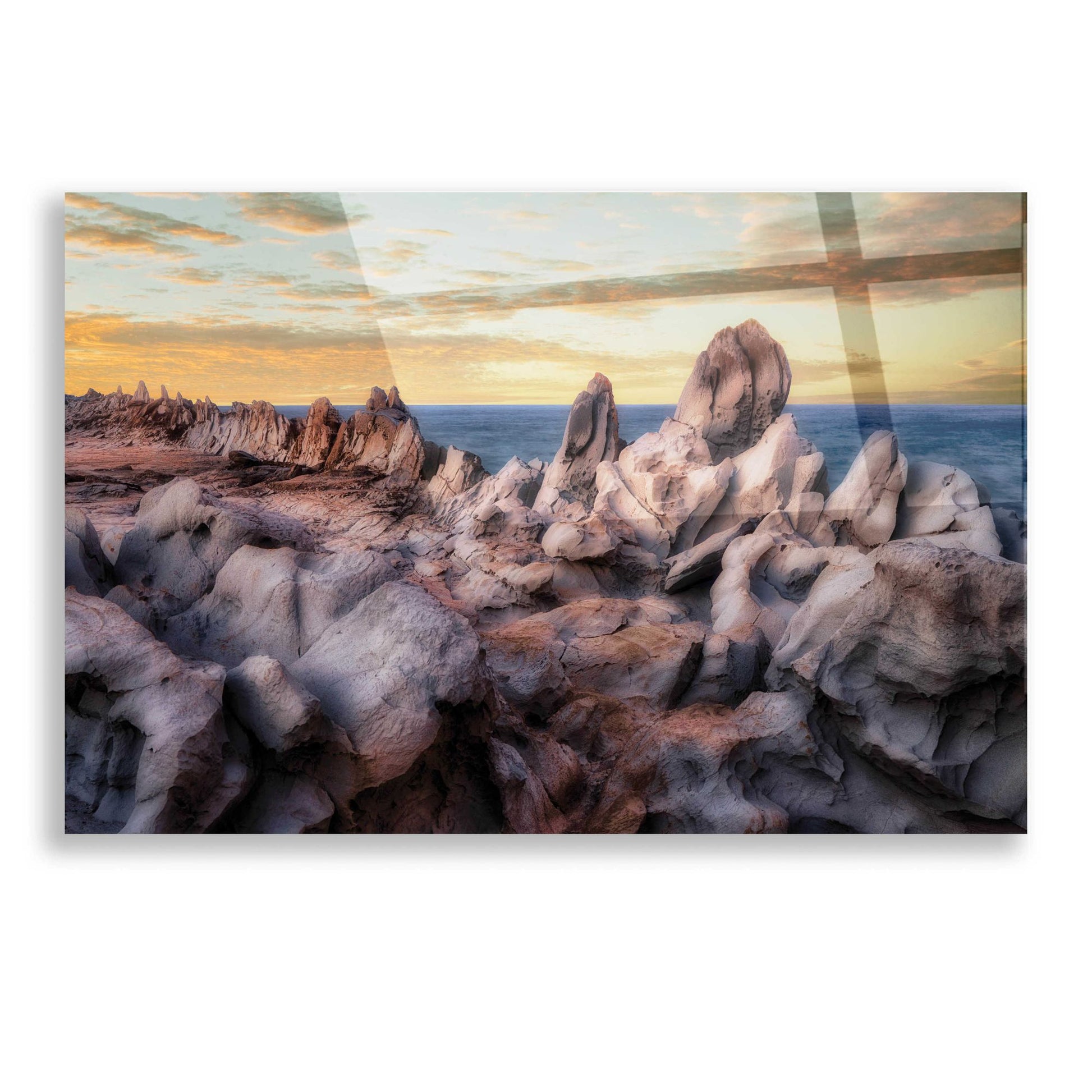 Epic Art 'Rocks' by Dennis Frates, Acrylic Glass Wall Art