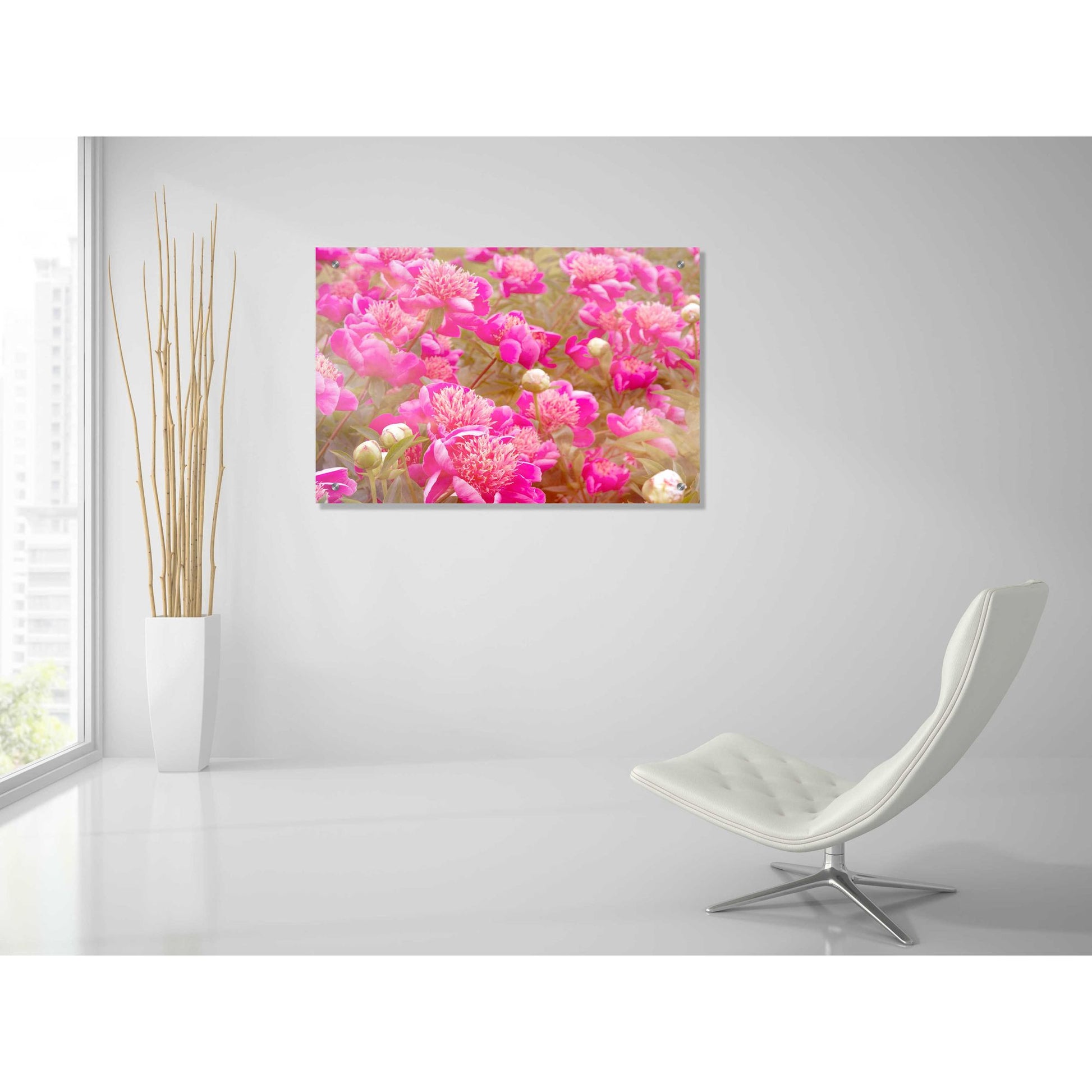 Epic Art 'Pinks' by Dennis Frates, Acrylic Glass Wall Art,36x24