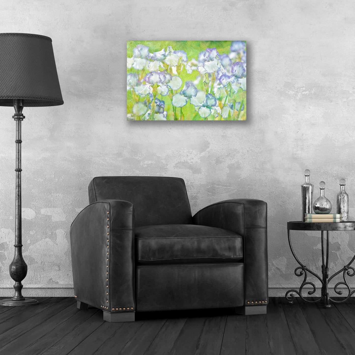 Epic Art 'Lime Floral' by Dennis Frates, Acrylic Glass Wall Art,24x16