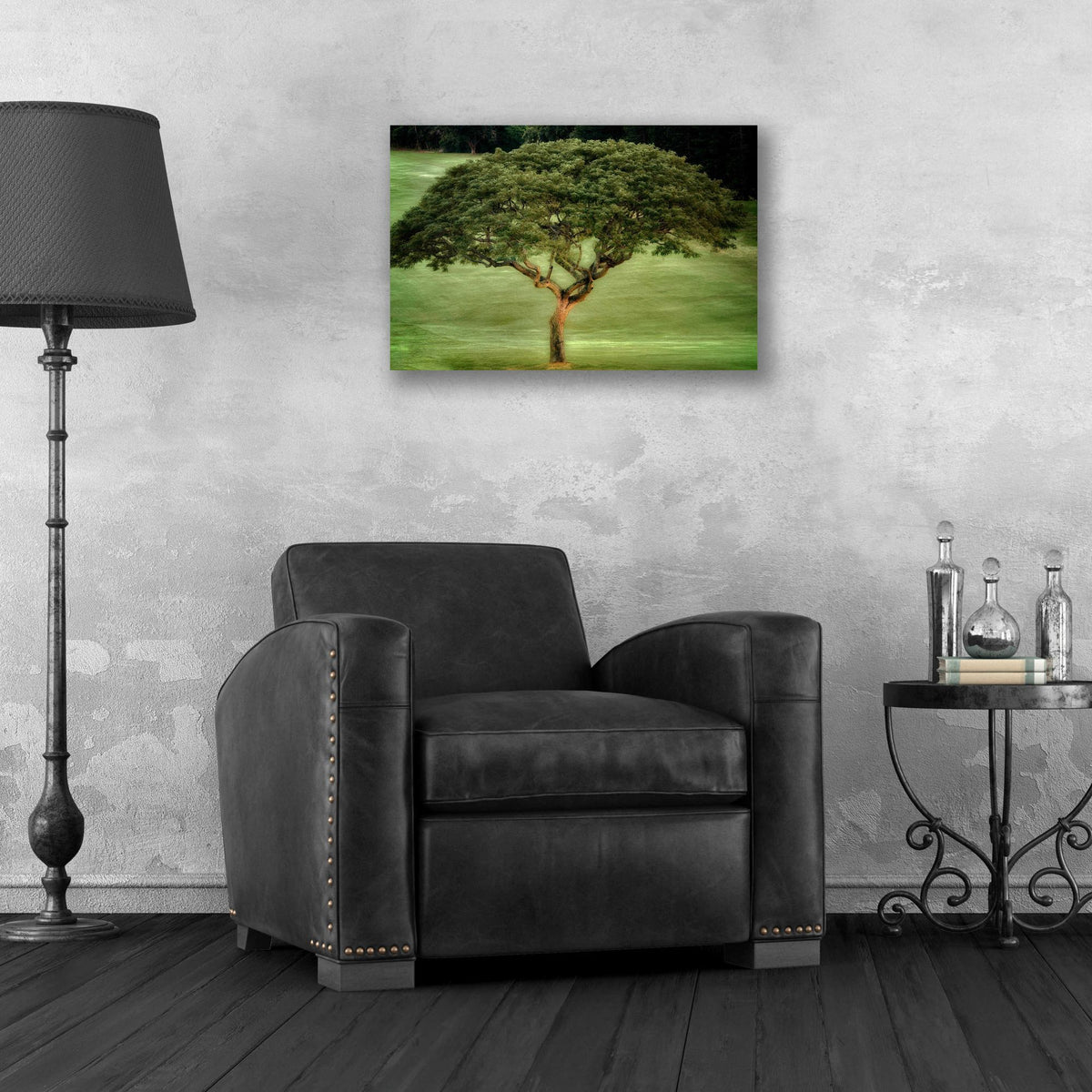 Epic Art 'Single Tree' by Dennis Frates, Acrylic Glass Wall Art,24x16