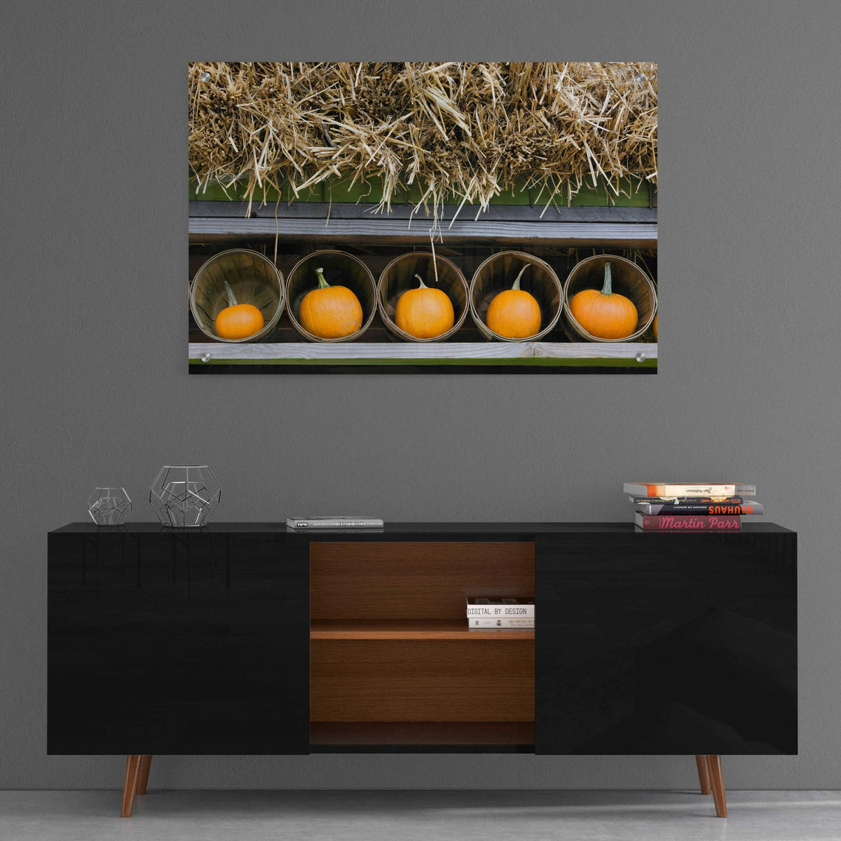 Epic Art 'More Pumpkins' by Dennis Frates, Acrylic Glass Wall Art,36x24