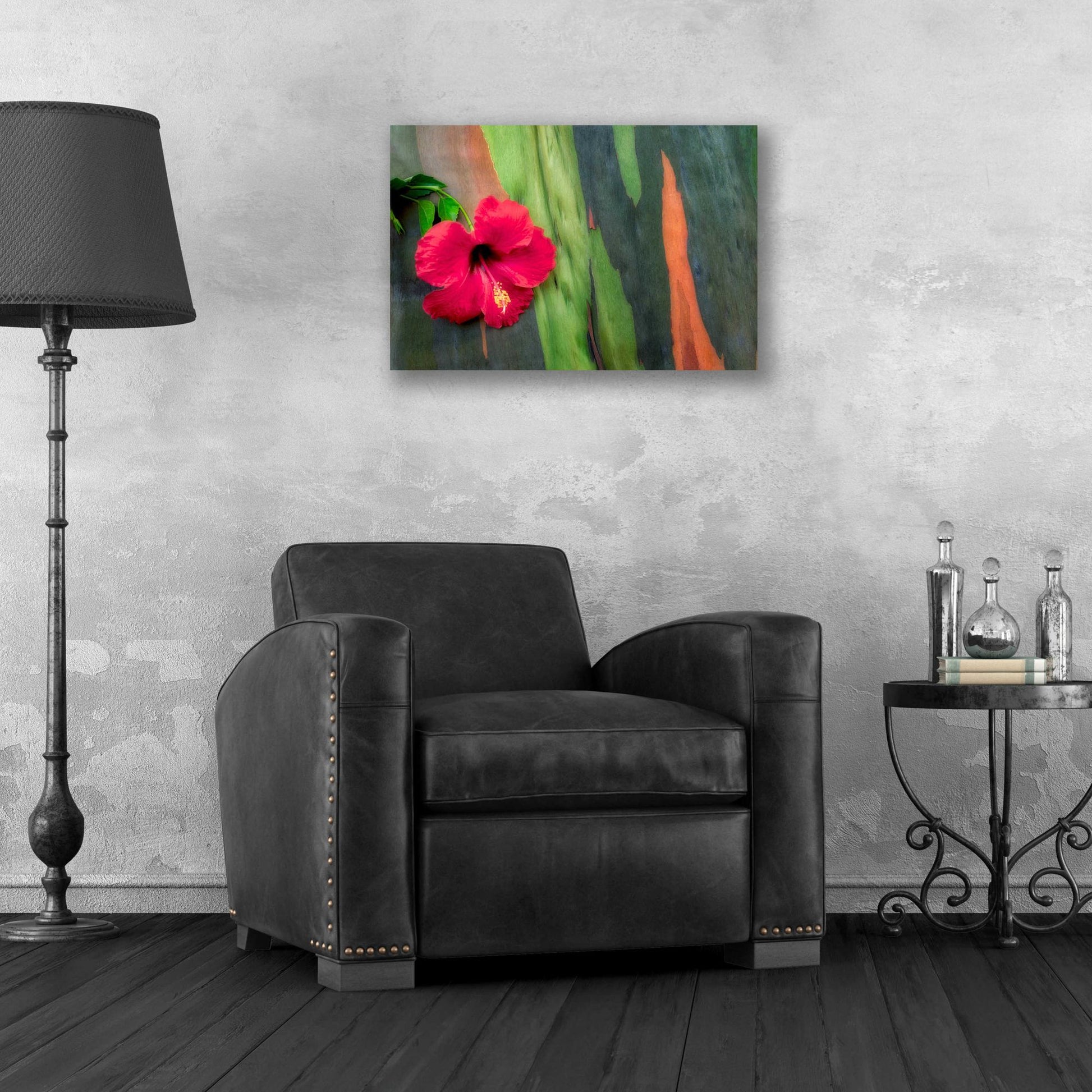 Epic Art 'Hibiscus' by Dennis Frates, Acrylic Glass Wall Art,24x16