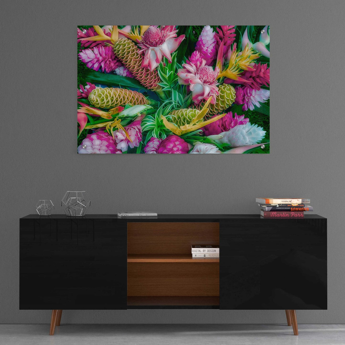 Epic Art 'Tropical Floral' by Dennis Frates, Acrylic Glass Wall Art,36x24