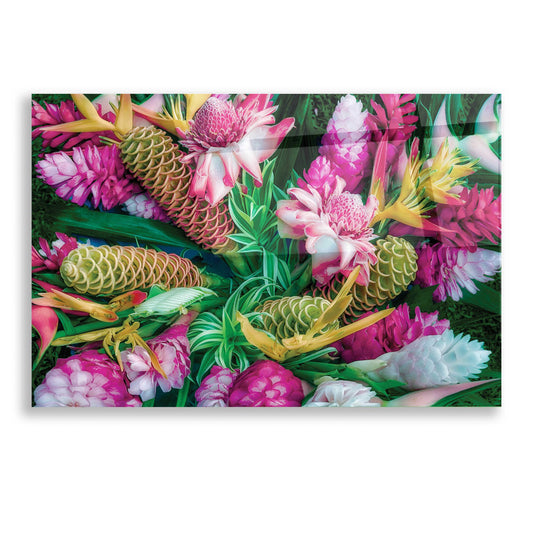 Epic Art 'Tropical Floral' by Dennis Frates, Acrylic Glass Wall Art